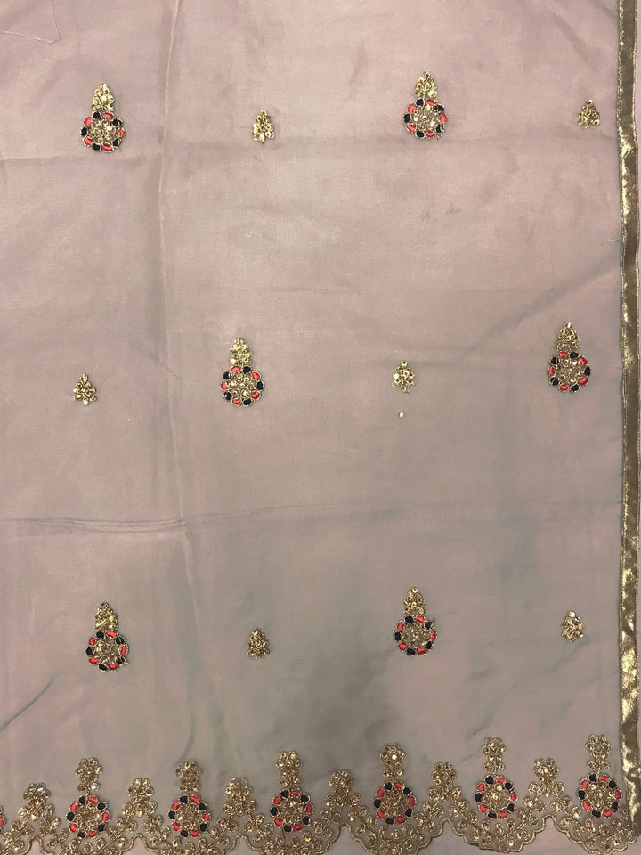 Banarasi Woven Gown with Zari Embroidered Dupatta
