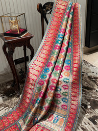 Vibrant Multicolour Silk Saree