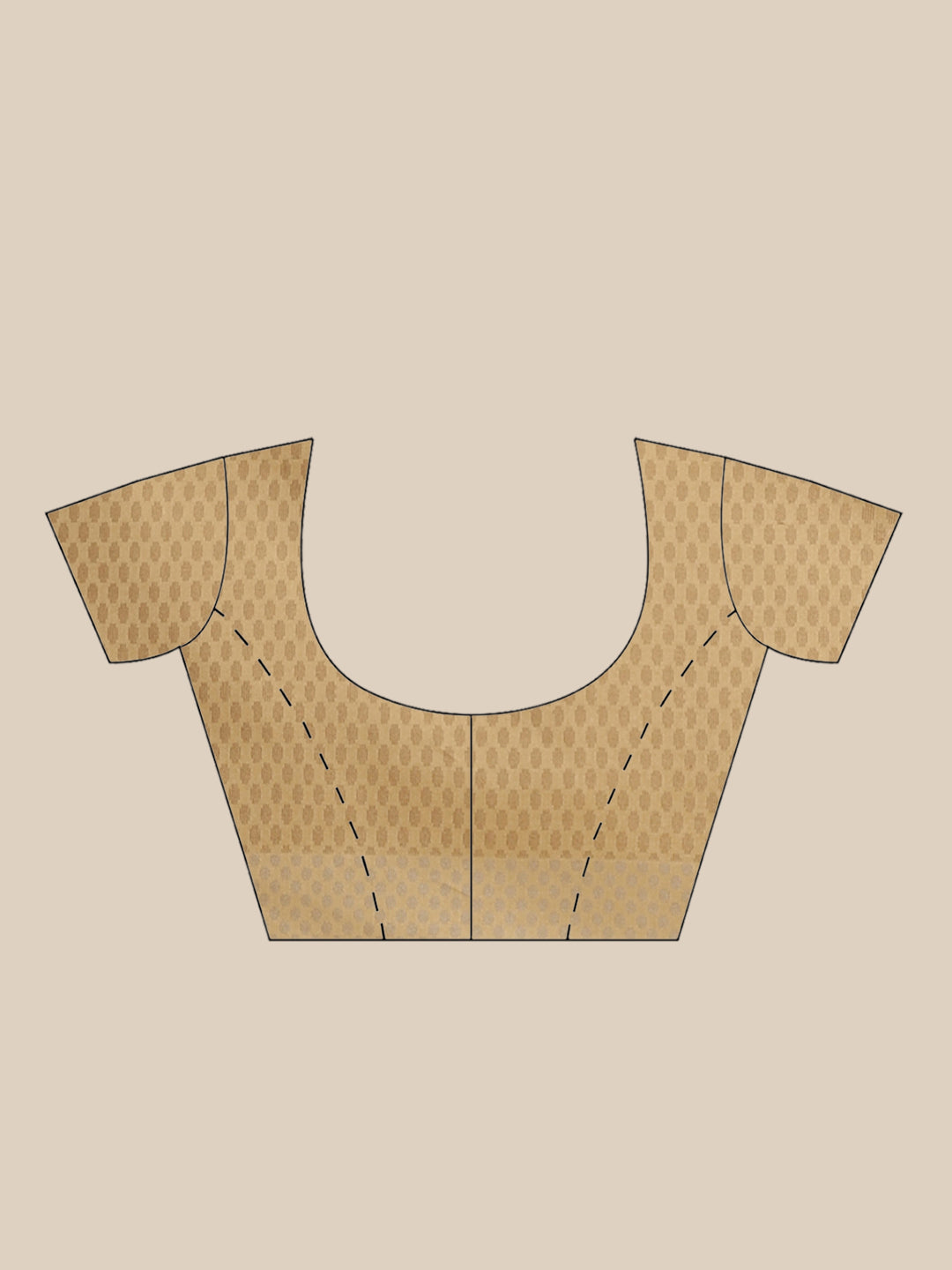 Handloom Chanderi Saree with Tropical woven patterns and a Temple style border