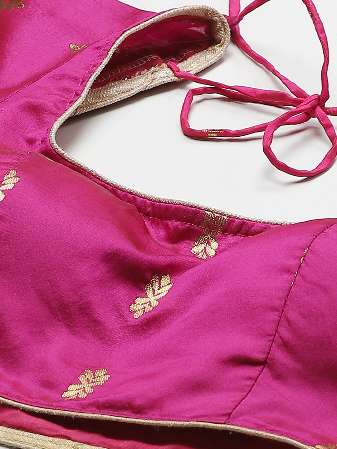 Ombre Semi Stitched Kalidar Banarasi Lehenga Choli With Zari Weaving & Peacock Motifs
