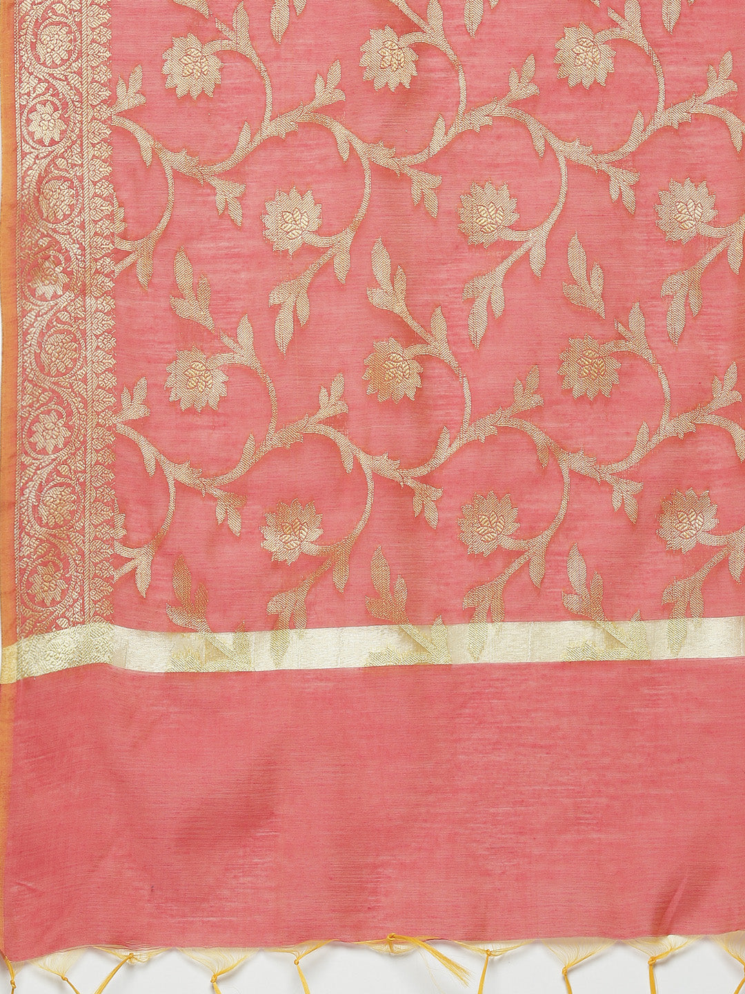 Banarasi Kurta Set with Zari meenakari Stylish weaving and Handloom dupatta