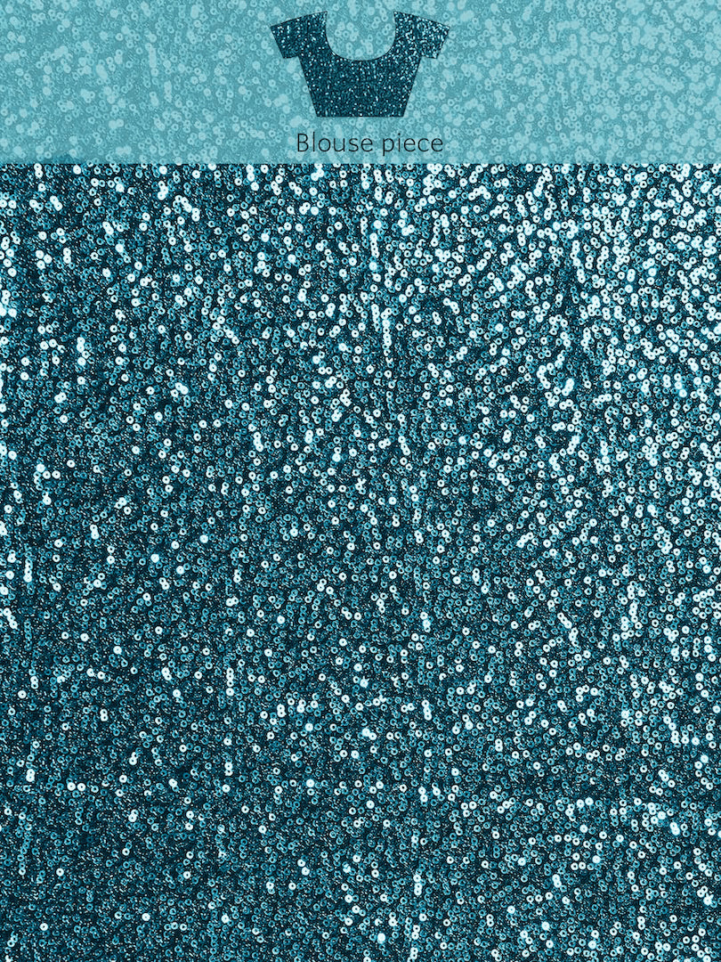 Allover Sequin Embellished Bling Lycra Cocktail Saree