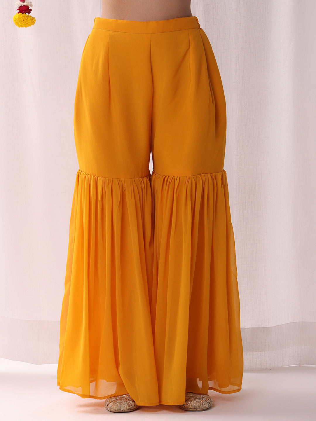 Kalidar Peplum Kurta Sharara Set