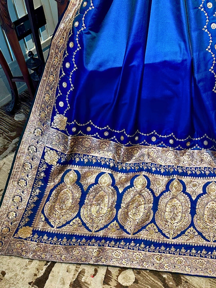 Blue Banarasi Silk Saree