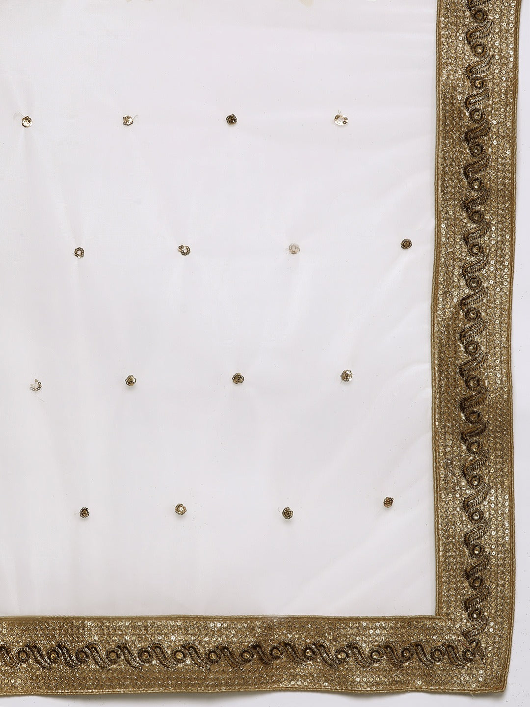 Made-To-Measure Chanderi Silk Digital Prints Floral Crop-Top Set & Sequence Embroidery