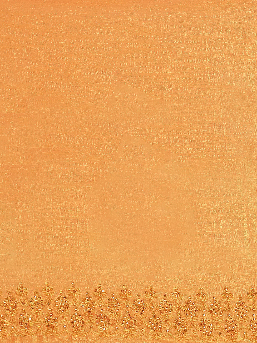 Mustard Raw Silk Scalloped Cocktail Saree with Resham Embroidery and Bright Crystals
