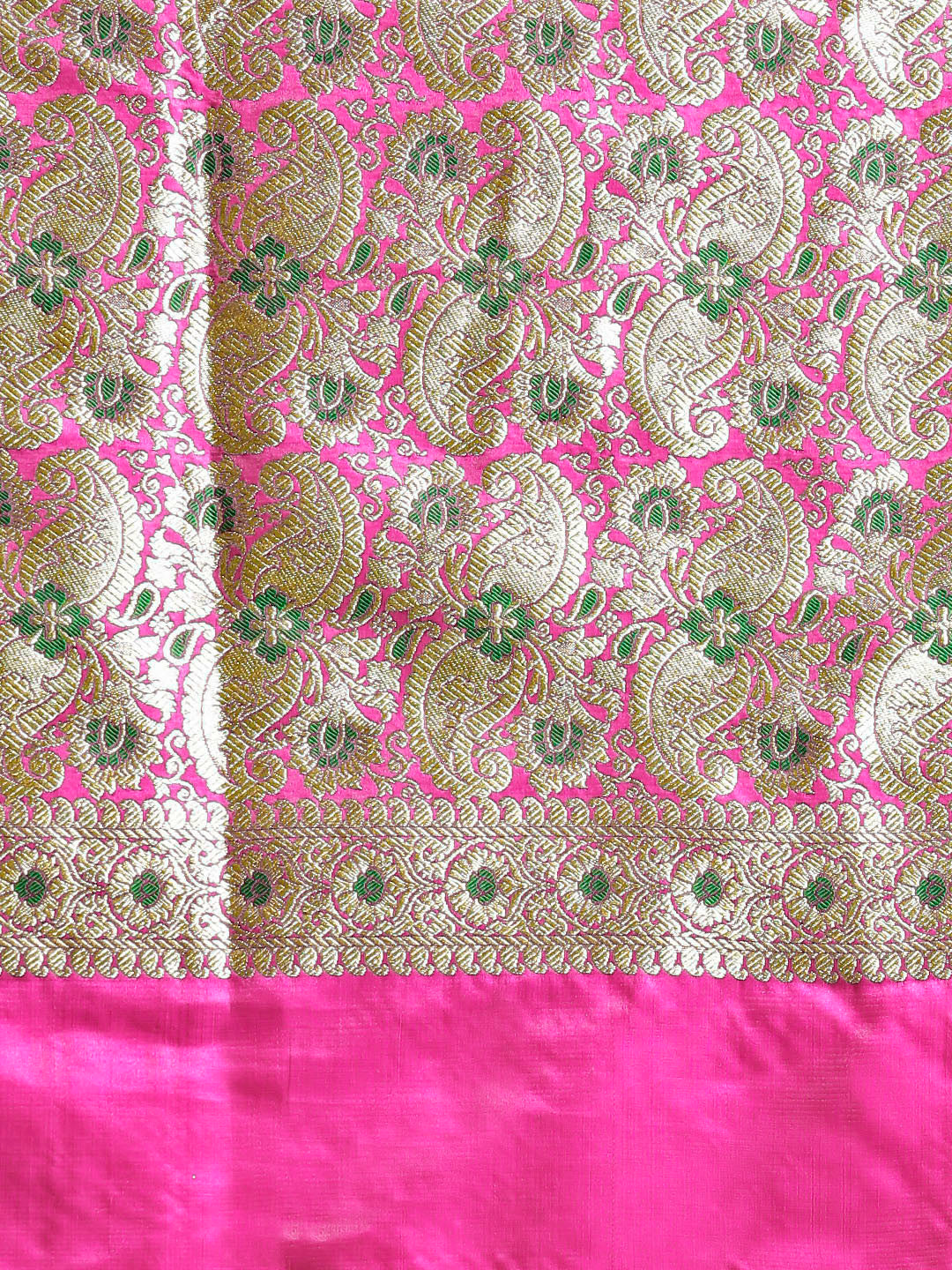 Banarasi Handloom Meenakari Silk Saree with Bridal Dupatta