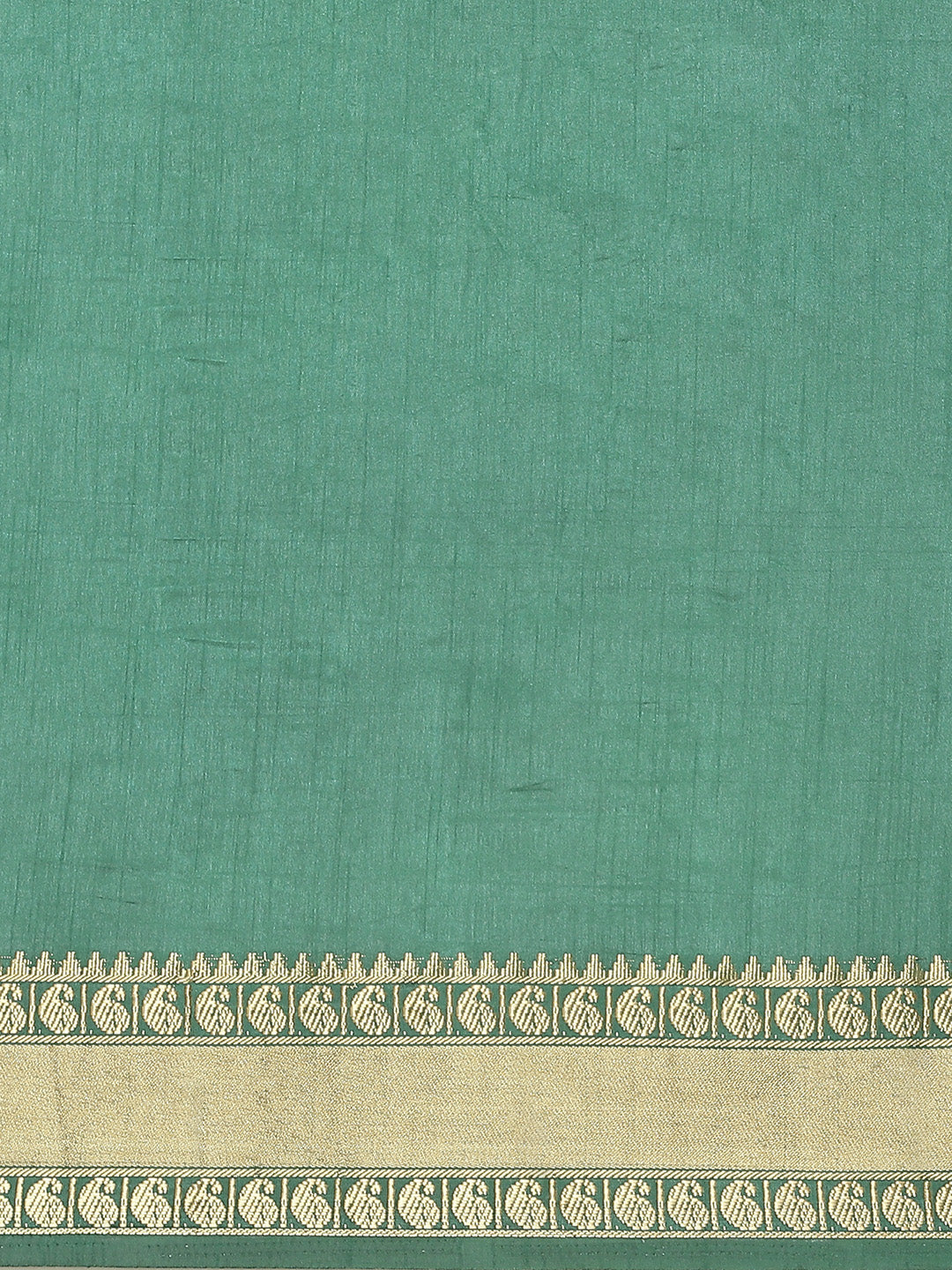 Handloom Mysore Silk Saree with Ethnic Gold Zari woven Paisley Border