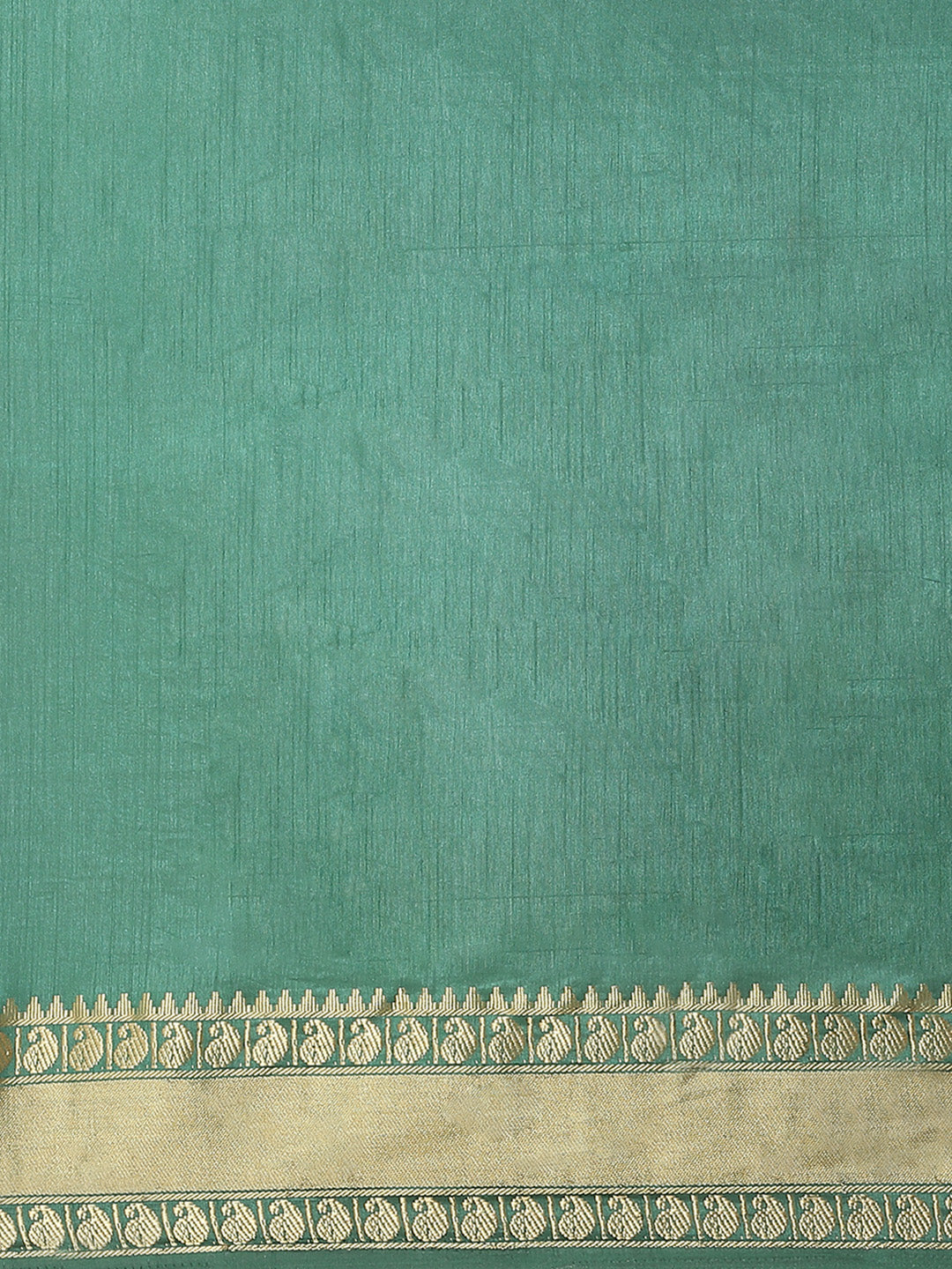 Handloom Mysore Silk Saree with Ethnic Gold Zari woven Paisley Border