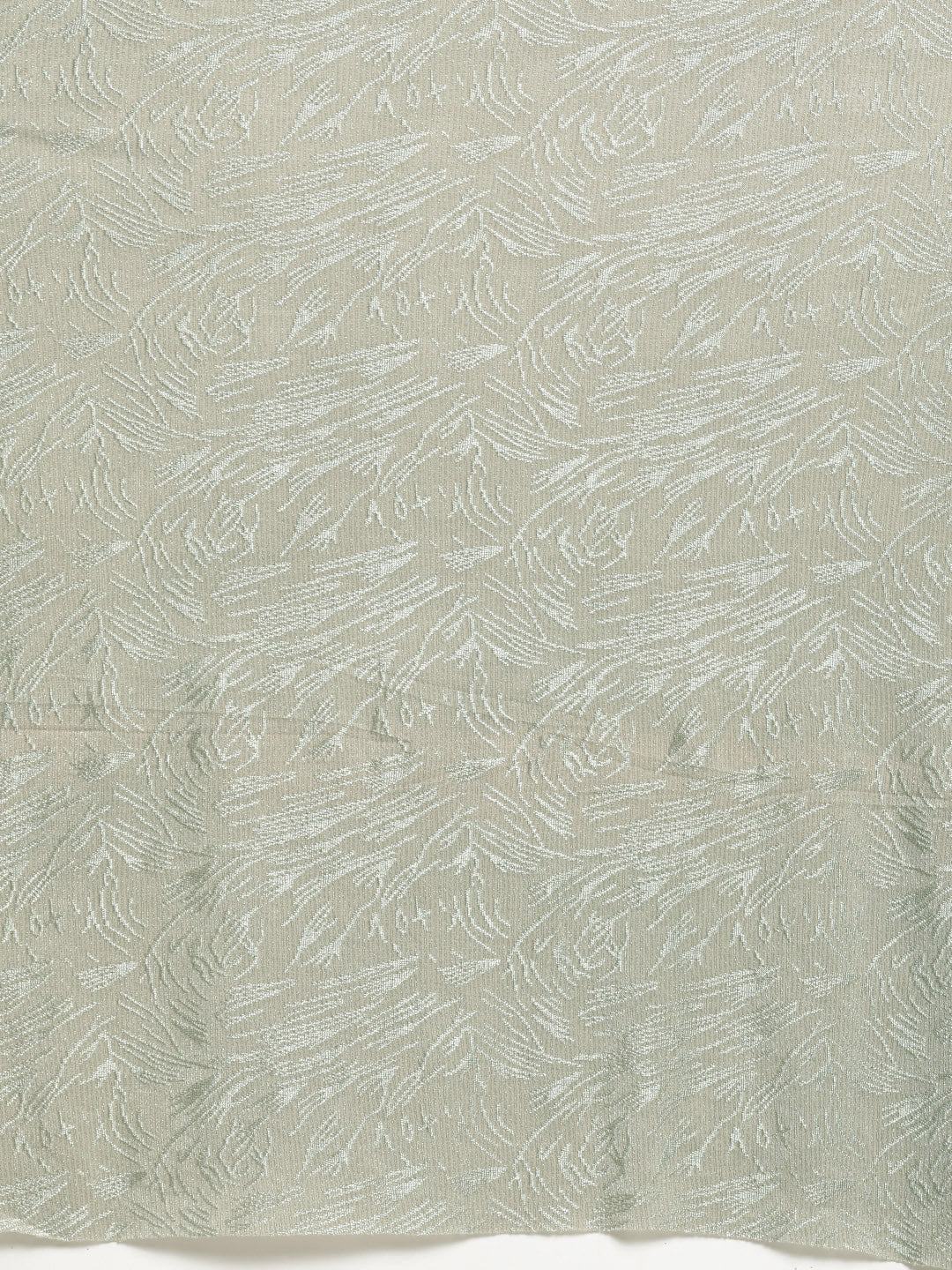 Ruffled Pre-Draped Shimmer Saree with Oxidised Embroidery and Embellished Net Blouse