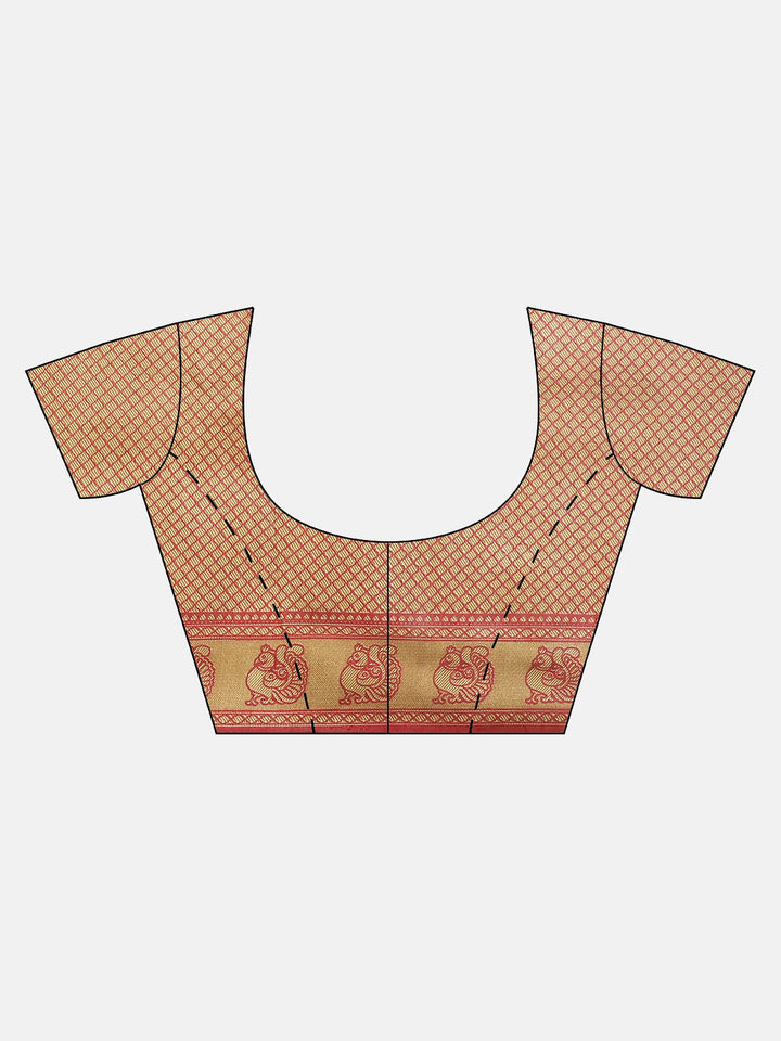 Bhagalpuri Silk Printed Saree with Animal Motifs