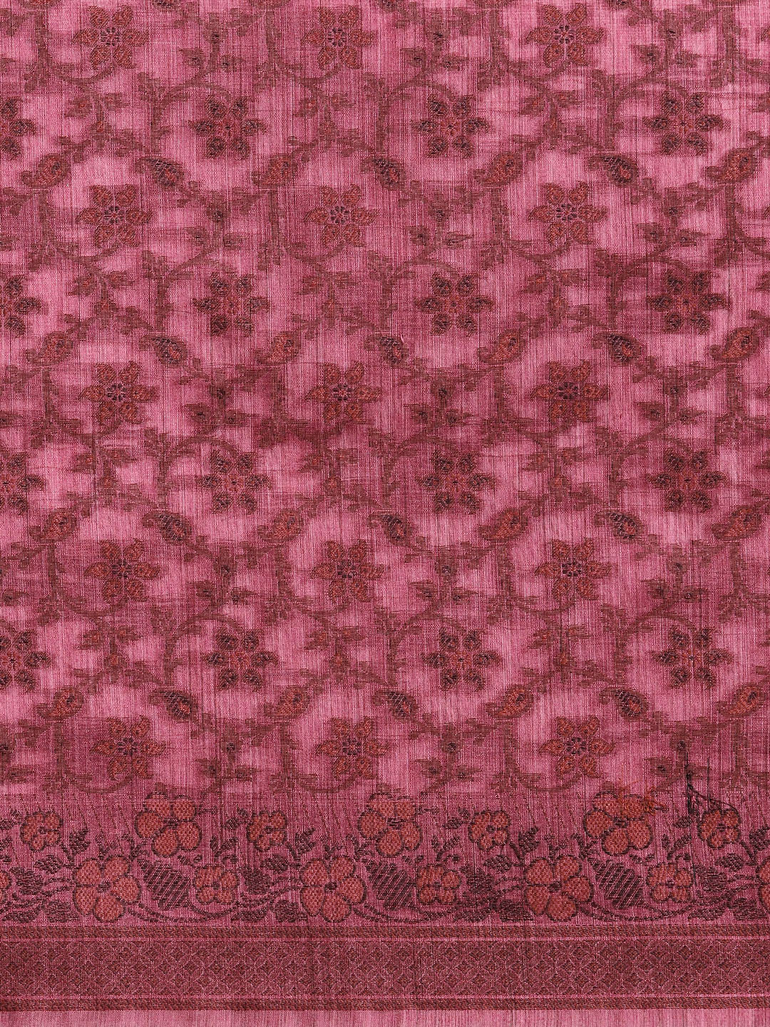 Resham Woven Banarasi Saree with Intricate Floral Pattern