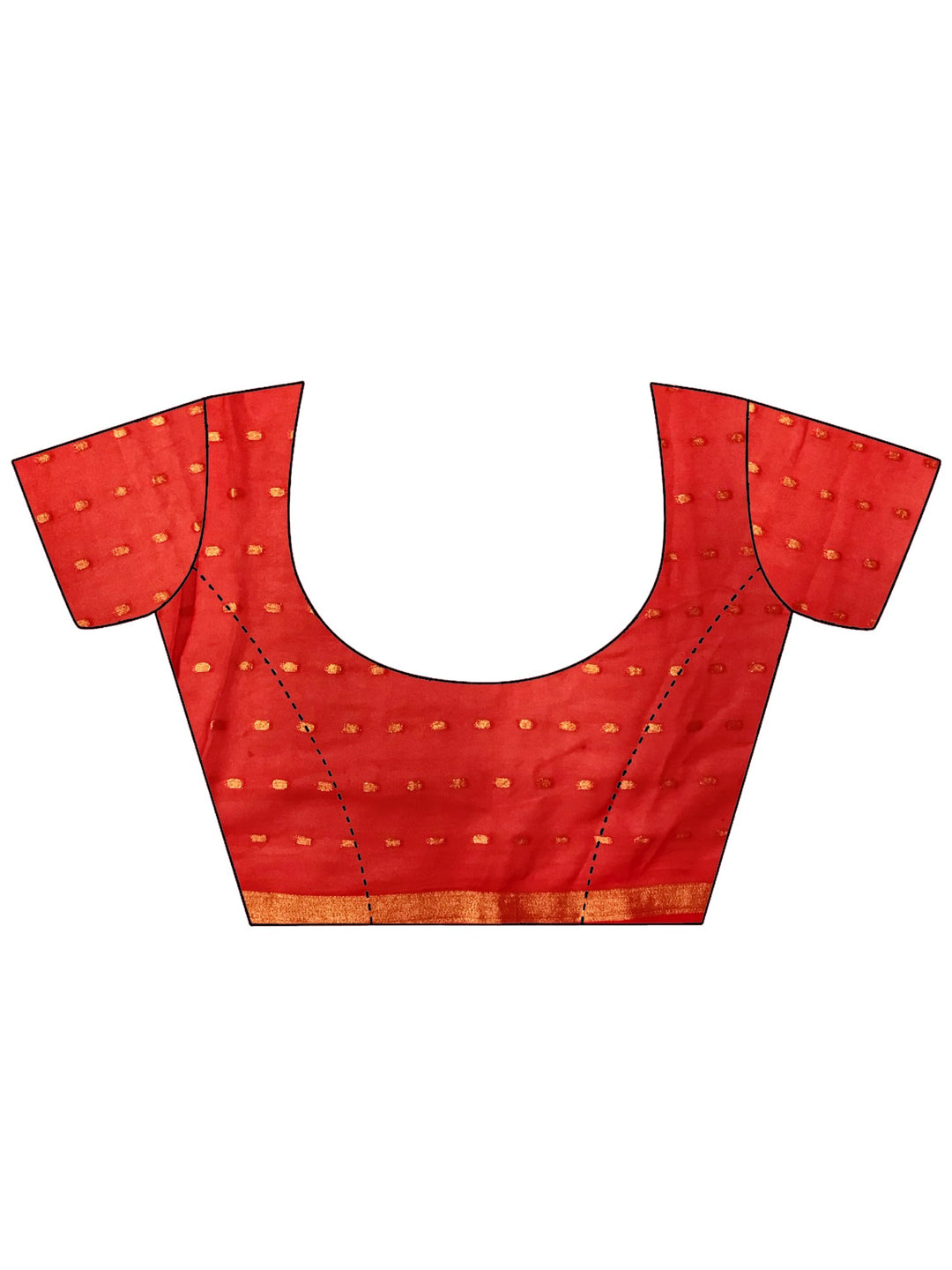 Grey & Red Ombre Khaddi Georgette Saree with Floral Zari Weaving