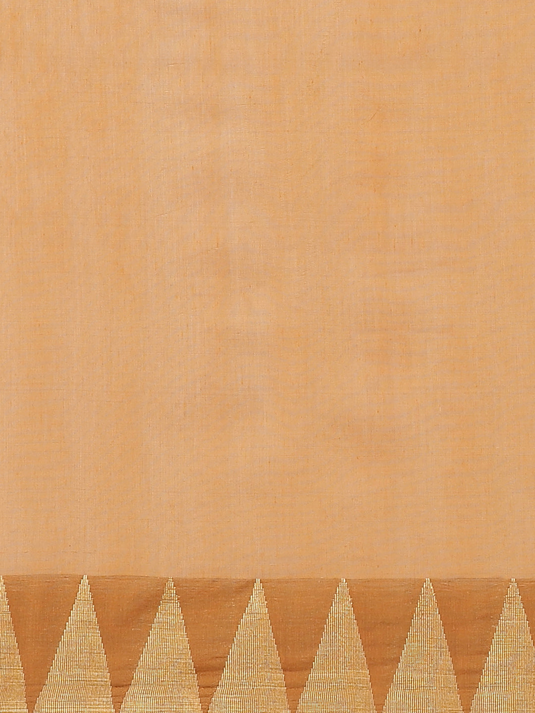 Mustard Venkatgiri Heritage of India Saree with Temple Weaving Border & Tassels
