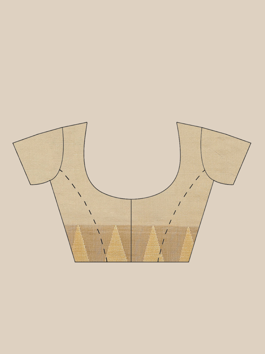 Mustard Venkatgiri Heritage of India Saree with Temple Weaving Border & Tassels