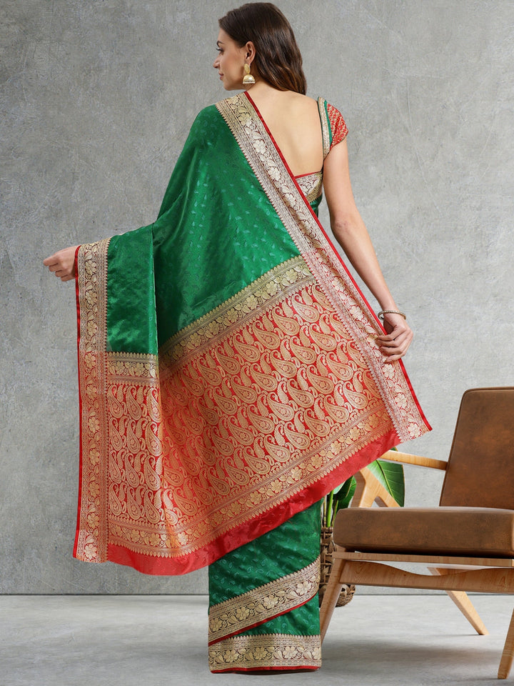 Banarasi Jamdani inspired Paisley Pattern Saree