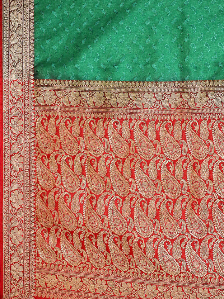 Banarasi Jamdani inspired Paisley Pattern Saree