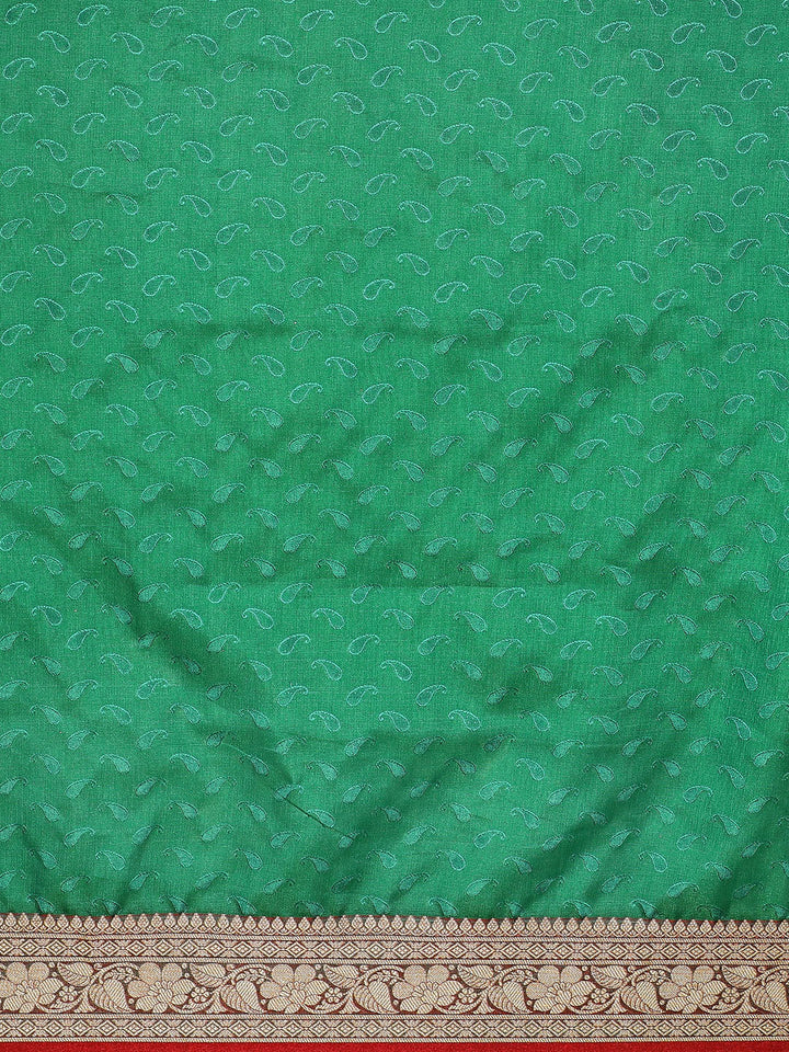 Banarasi Jamdani inspired Paisley Pattern Saree