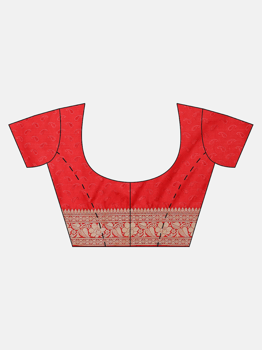 Banarasi Jamdani inspired Paisley Pattern Saree