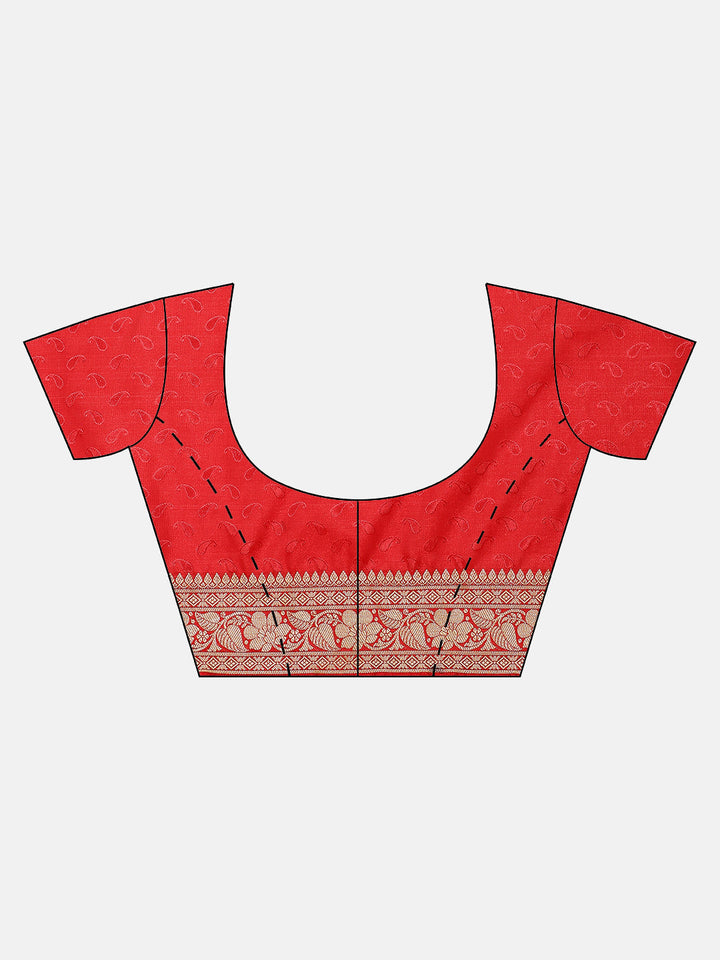 Banarasi Jamdani inspired Paisley Pattern Saree