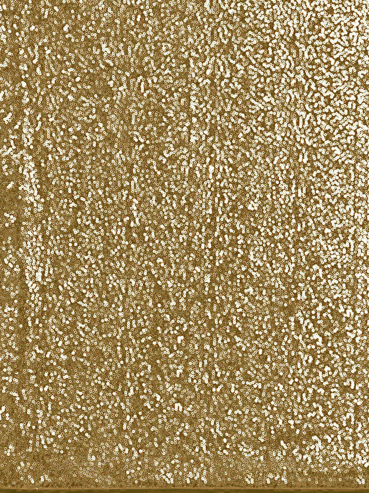 Metallic Gold Sequin Embellished Bling Lycra Cocktail Saree