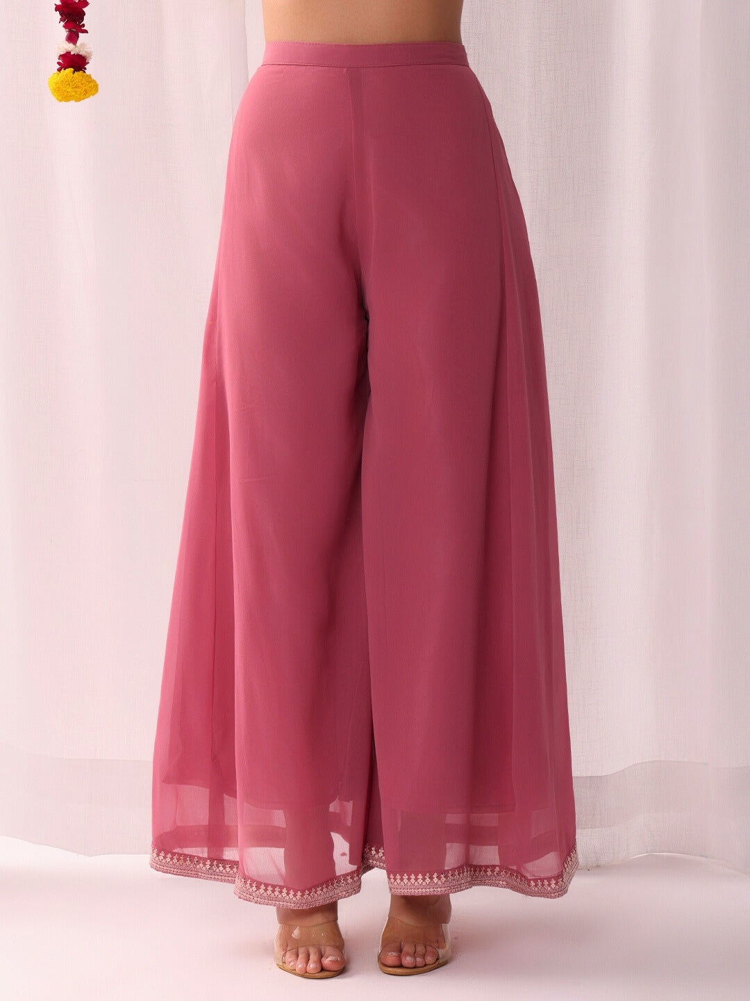 Resham Schiffli Embroidered Co-ord Set