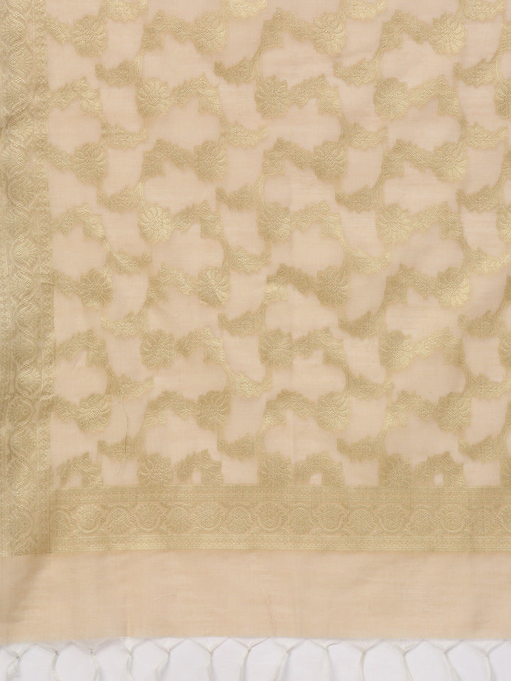 Banarasi Handloom Dress Material with Zari Resham Weaving