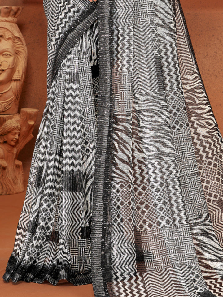 Sequin Embellished Party Wear Saree