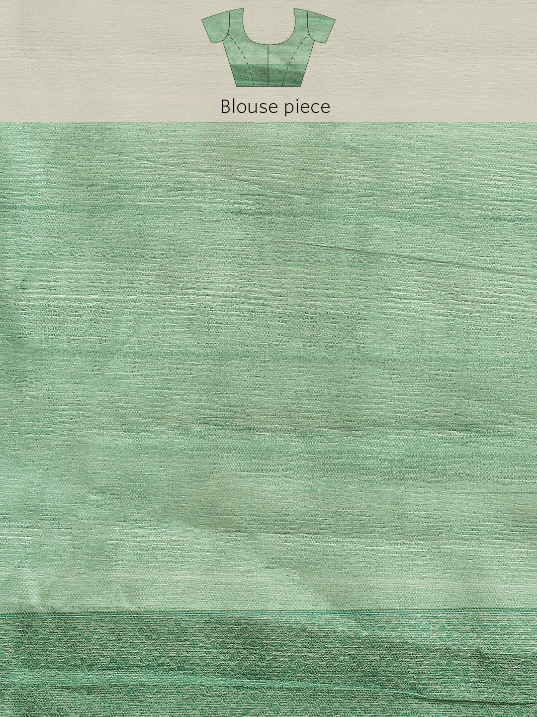 Teal Green Floral Digital Printed Silk Saree With Paisley Woven Blouse