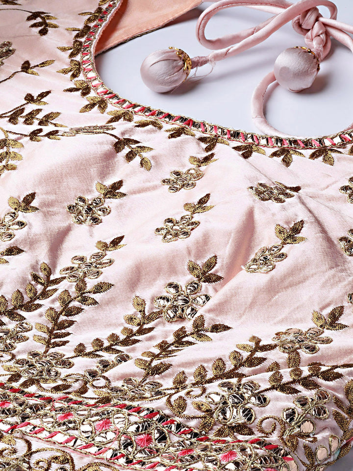 Mughal inspired Gota Patti Anarkali Kurta Set