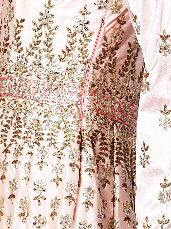 Mughal inspired Gota Patti Anarkali Kurta Set