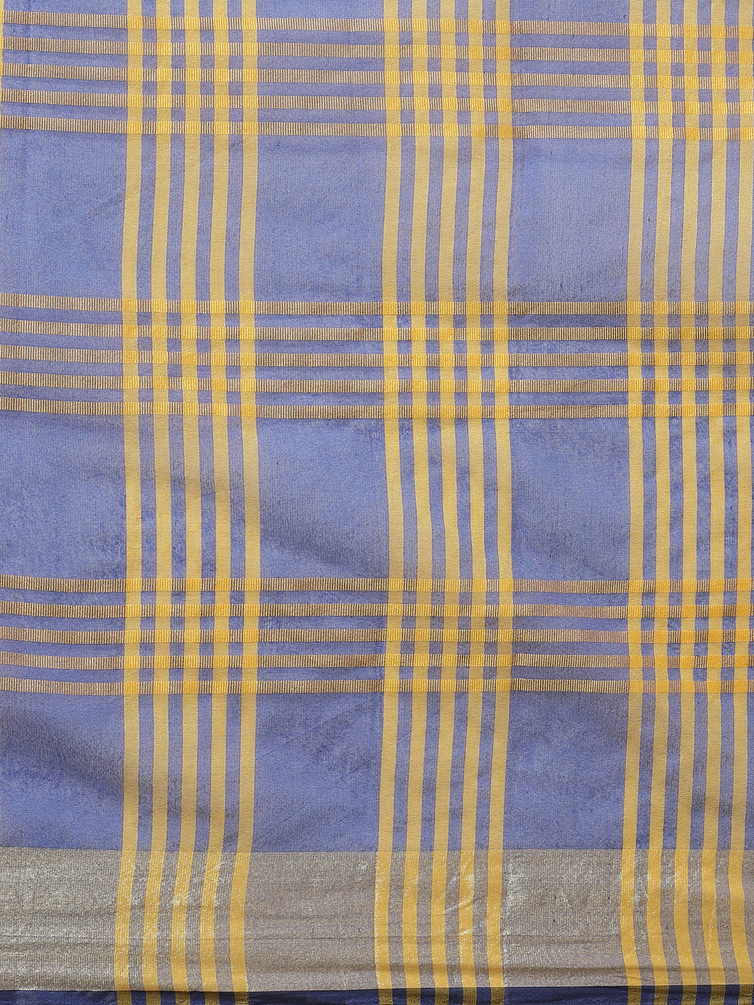 Banarasi Jamdani Saree with Zari Woven Paisley Border and Heavy Contrast Pallu