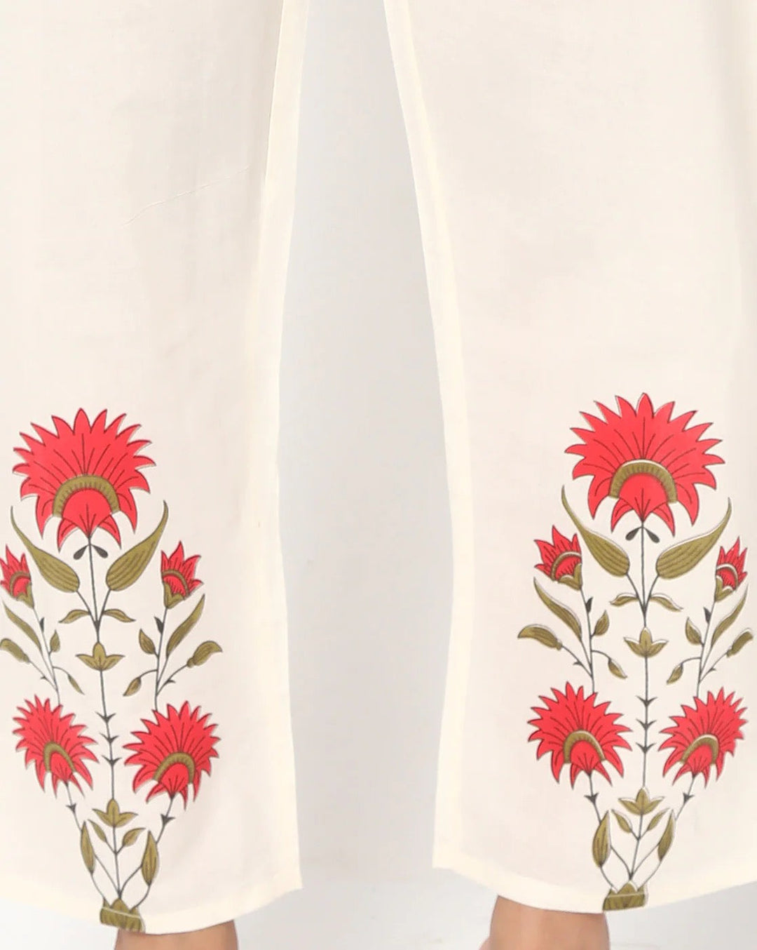 Floral Digital Printed Kurta Pant Set with Chiffon Dupatta