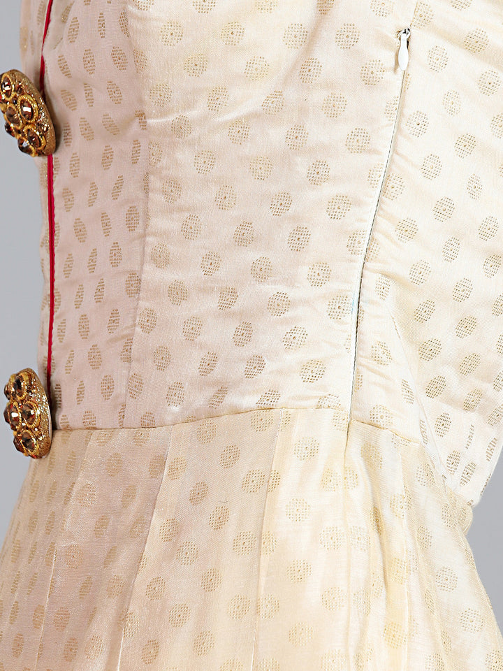 Embellished Anarkali Suit with Sequinned Ombre Dupatta