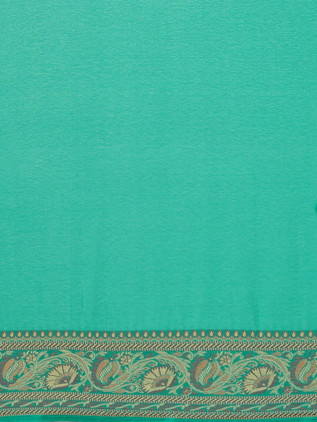 Banarasi Jamdani inspired Ethnic Saree with Floral Intricate border and Heavy Pallu