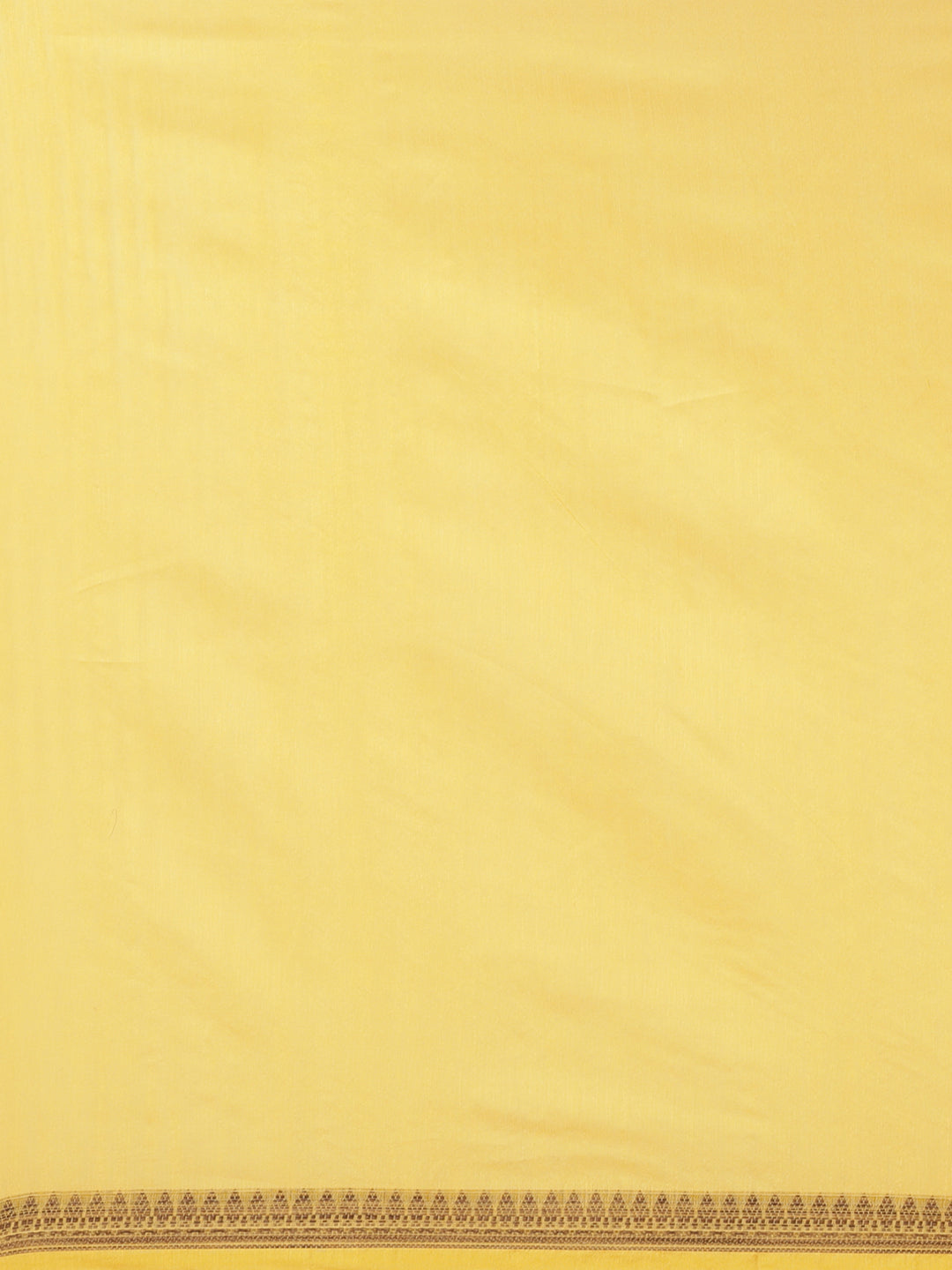 Sunshine Yellow Banarasi Chanderi Saree with Oxdized Floral Resham Weaving
