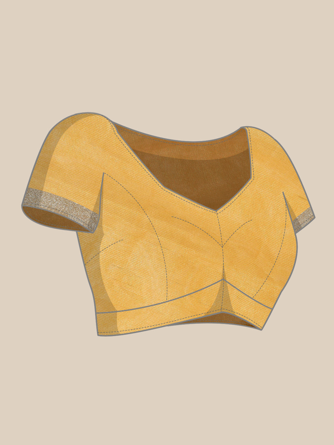 Yellow Bandhej Printed Kota Saree Embellished With Stone Work