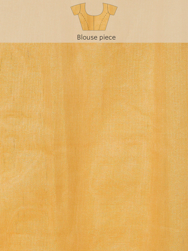 Yellow Bandhej Printed Kota Saree Embellished With Stone Work