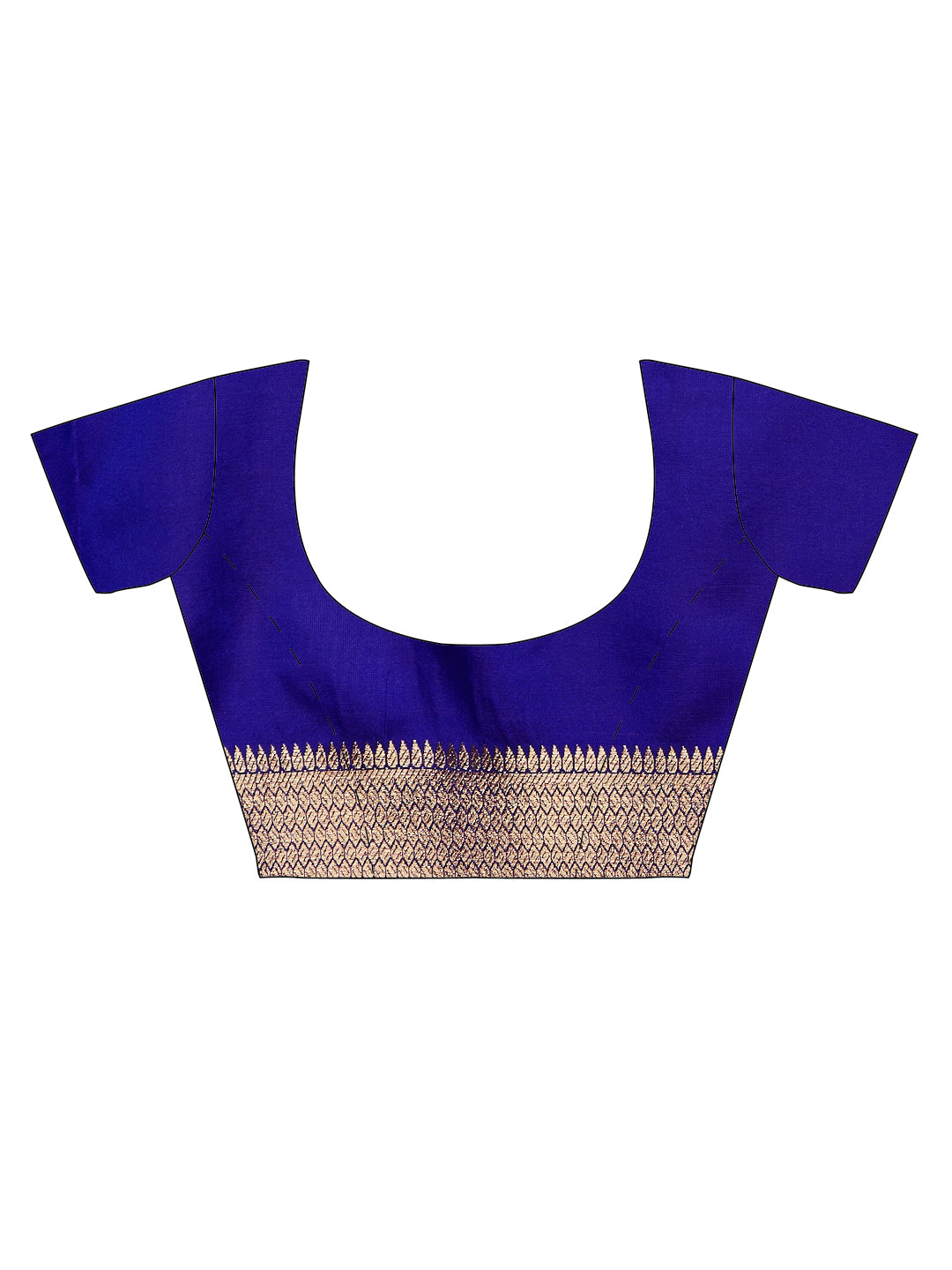 Blue Banarasi Embellished Art Silk  Saree