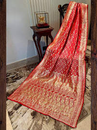 Red Banarasi Silk Saree