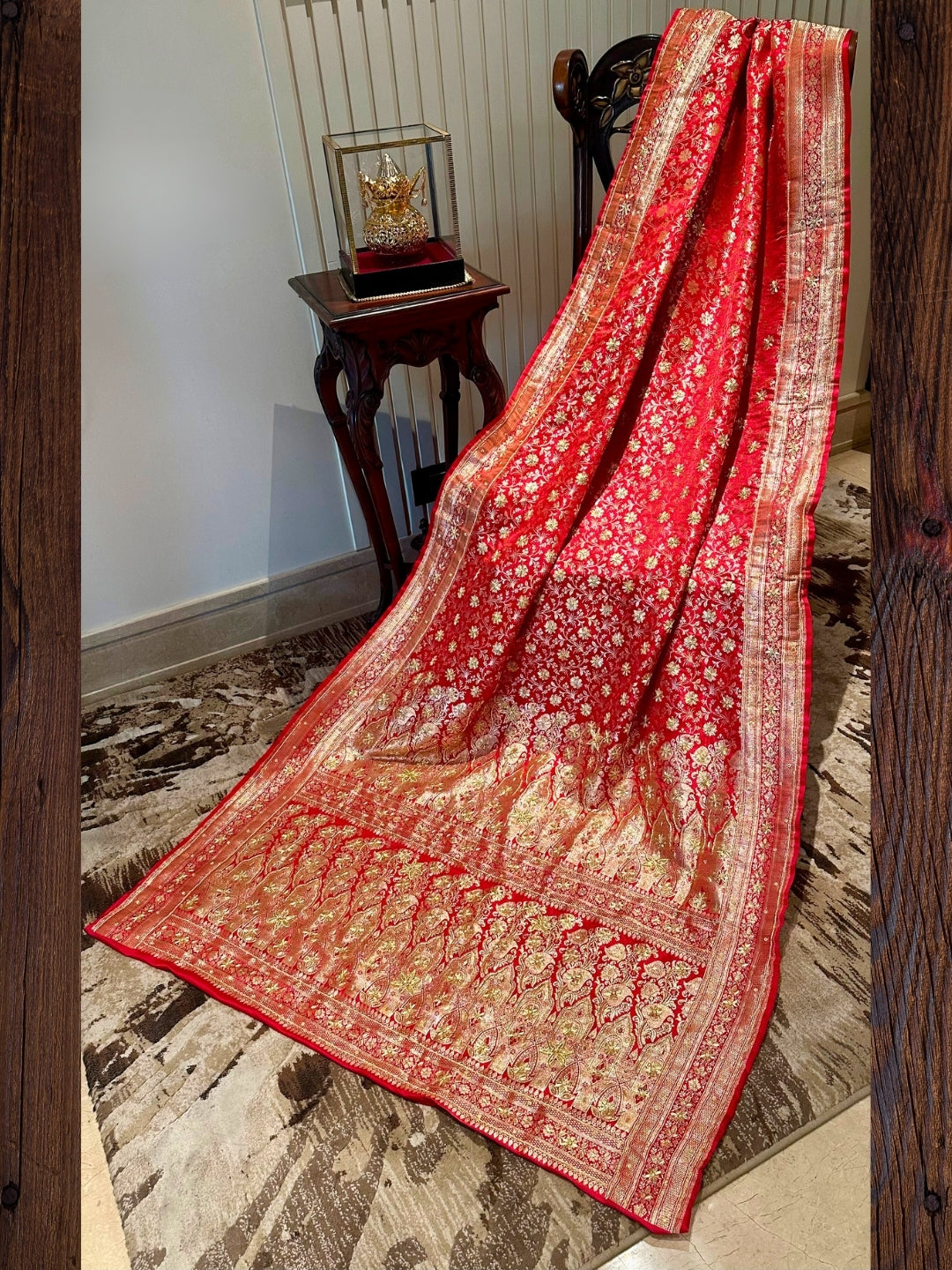 Red Banarasi Silk Saree
