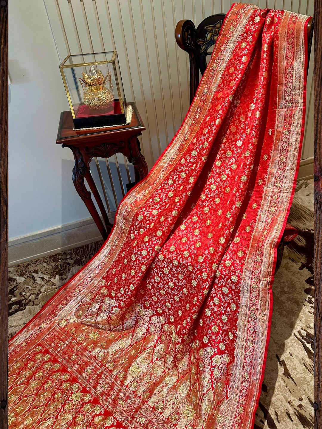 Red Banarasi Silk Saree