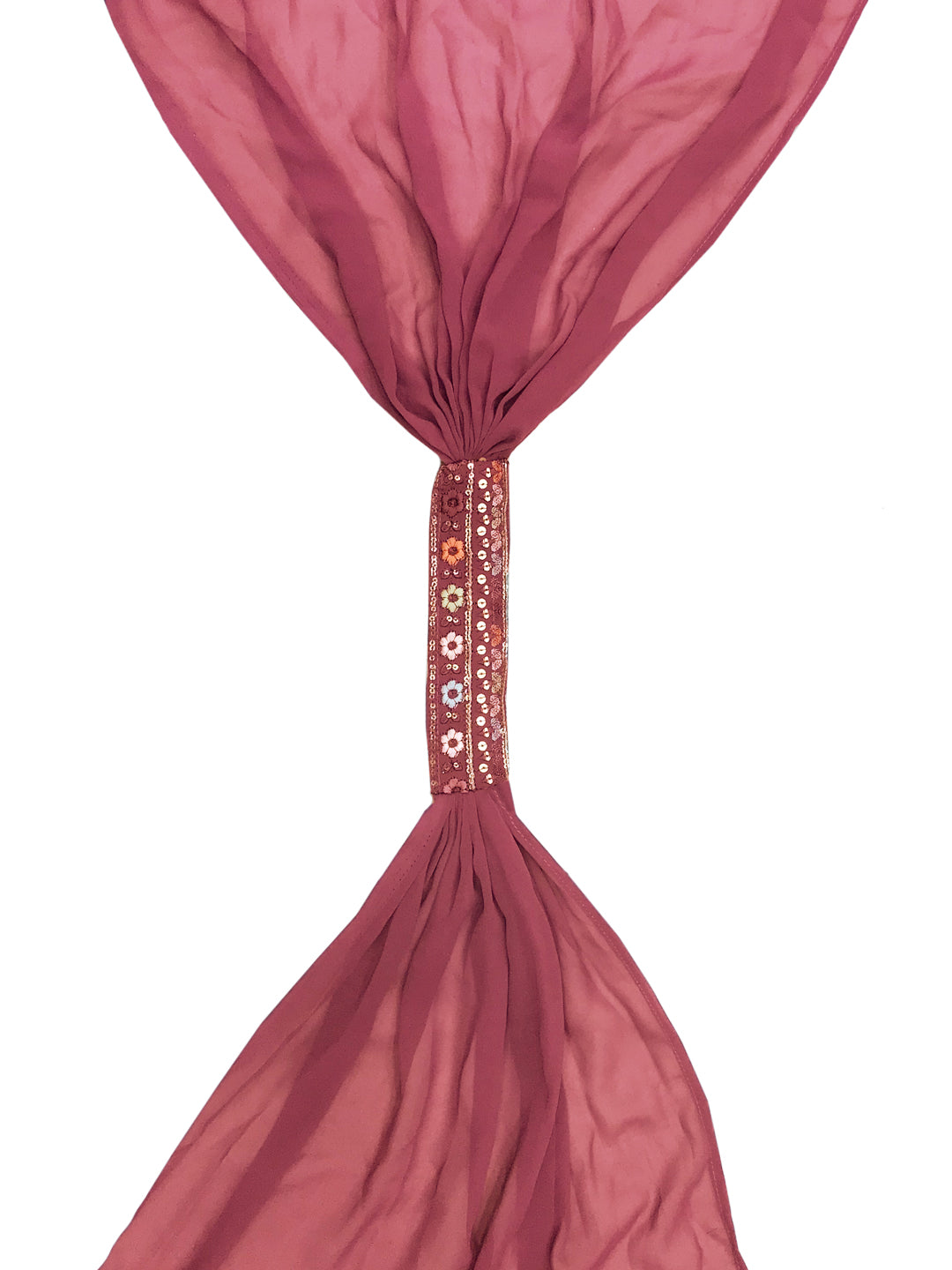 Dusty Pink Georgette Indo Western Set & Pleated Long Jacket