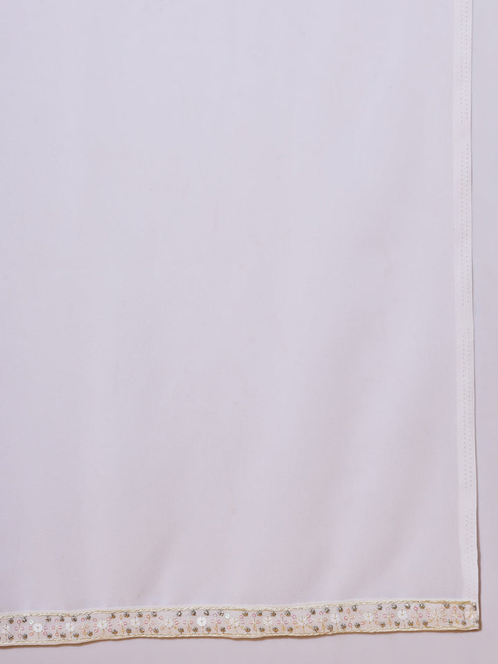 Peplum Resham Embroidered Kurta Set with Embellished Afghan Salwar