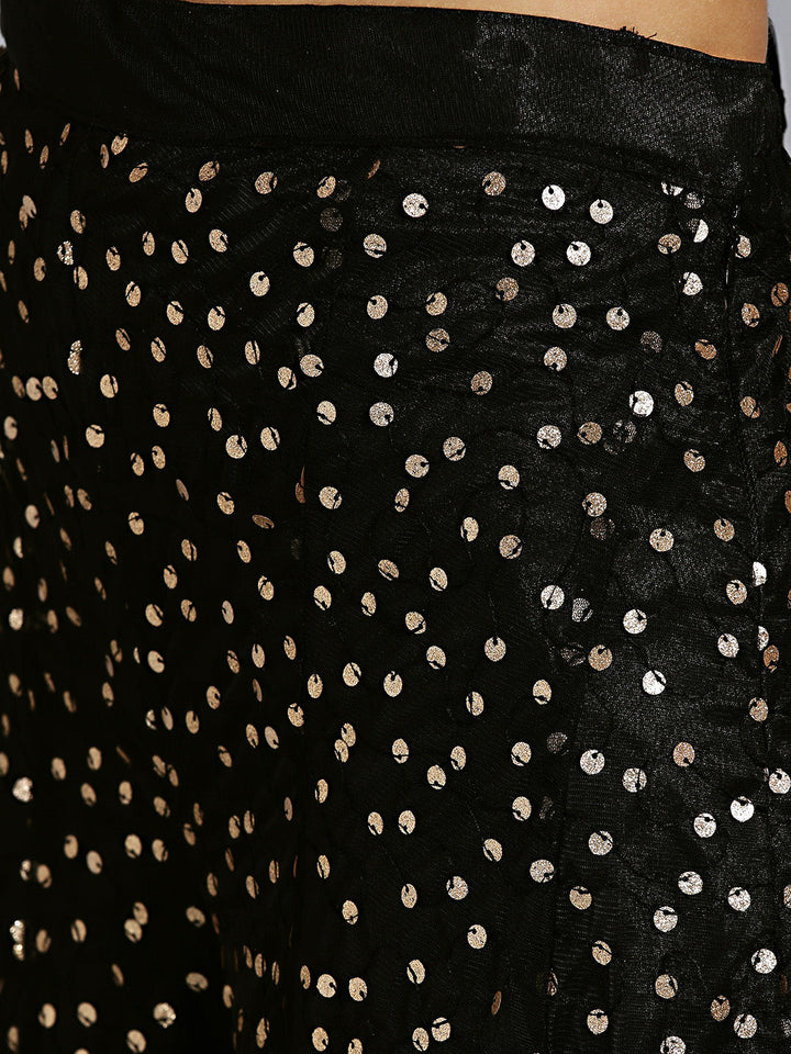 Jewelled Neckline Kurta with Embroidered Pallazo