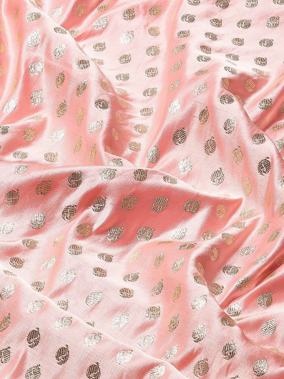 Pastel Pink Kanjeevaram Heavy Silk Traditional Saree