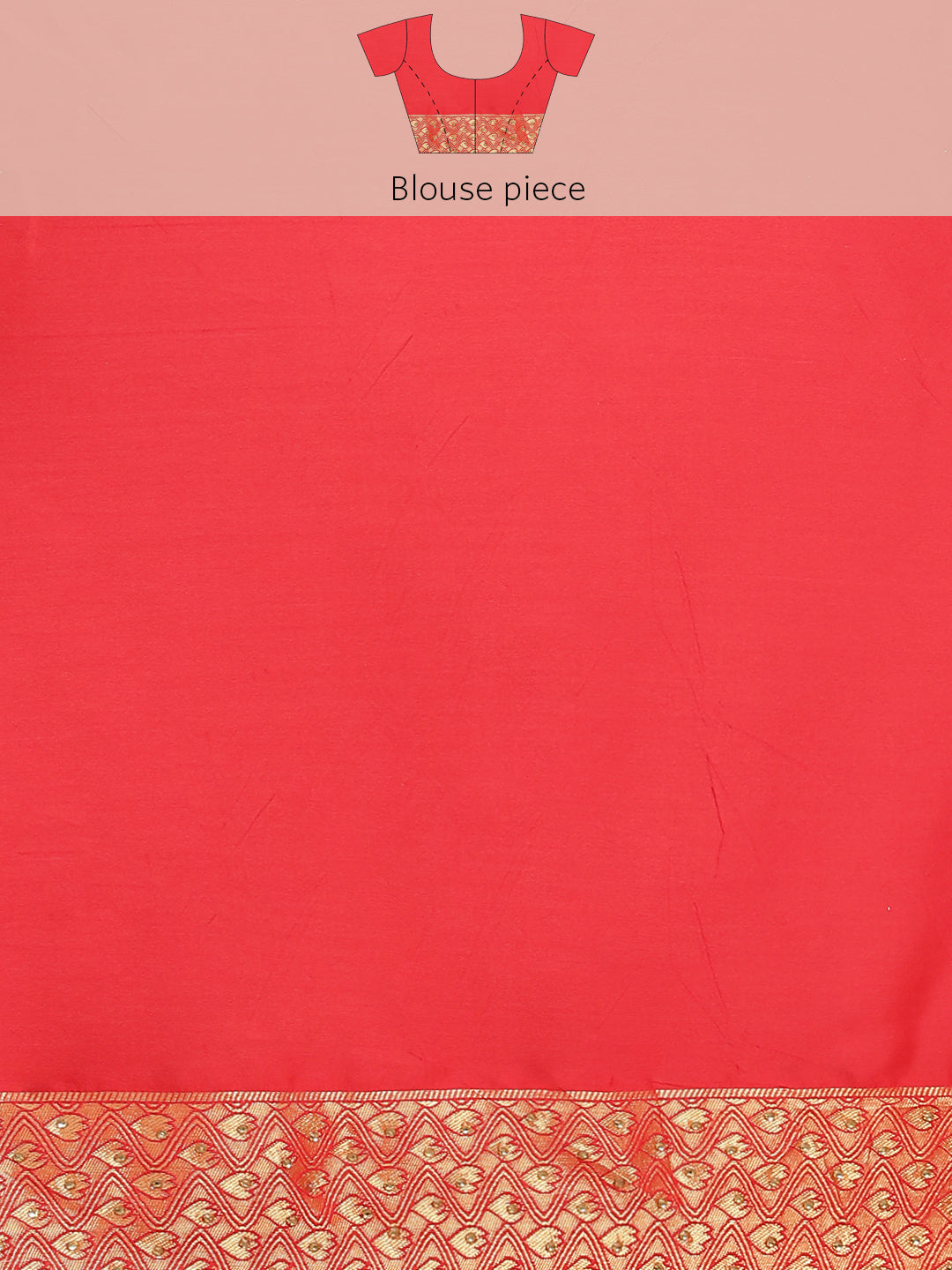 Red Floral Resham & Stone Embellished Traditional Banarasi Saree