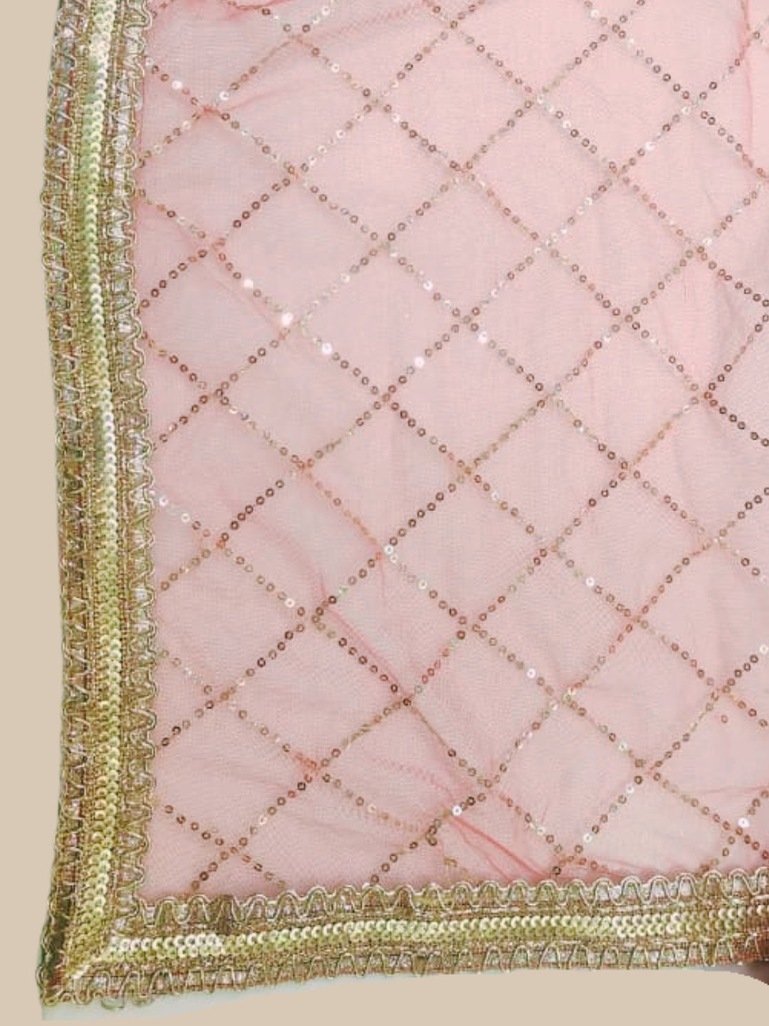 Banarasi Brocade Kurta Set with Zari Woven Skirt, Sequinned Dupatta & Tasseled Hemline