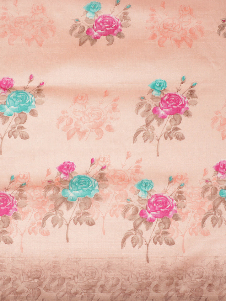 Bhagalpuri Silk Floral Print Saree