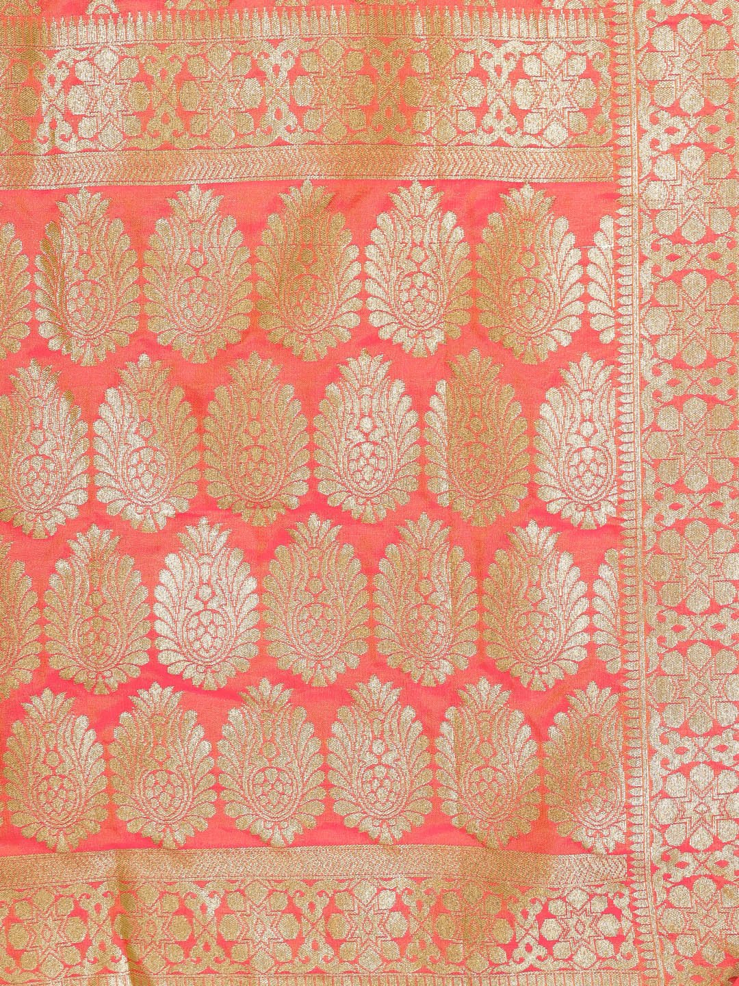 Embroidered Flared Suit with Banarasi Woven Dupatta